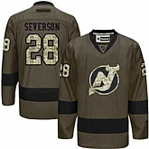 Glued New Jersey Devils #28 Damon Severson Green Salute to Service NHL Jersey,baseball caps,new era cap wholesale,wholesale hats